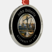 Ornement En Métal Procureur | Scales de justice (Droite)