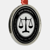 Ornement En Métal Procureur | Scales de justice (Droite)