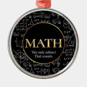 Ornement En Métal Prof de maths incroyable Or Jour de reconnaissance