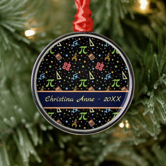 Ornement En Métal Professeur de mathématiques - Symboles mathématiqu (Arbre)