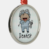 Ornement En Métal Professionnelle Dentiste (Droite)