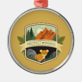 Ornement En Métal Protéger les parcs Pika (Devant)