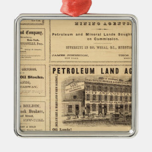Ornement En Métal Publicités pétrolières de New York et de Pennsy