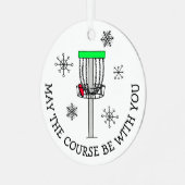 Ornement En Métal Puisse le Parcours être avec vous, Disk Golf (Avant gauche)