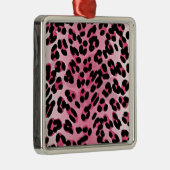 Ornement En Métal RAB Rockabilly Pink Cheetah Imprimer (Droite)