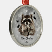 Ornement En Métal Raccoon Dated Blowers, Aimer les animaux (Droite)