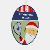 Ornement En Métal Racquetball Noël Collectif (Avant droite)