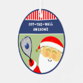 Ornement En Métal Racquetball Noël Collectif (Avant gauche)