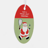 Ornement En Métal Racquetball Noël Keepsaké (Avant droite)