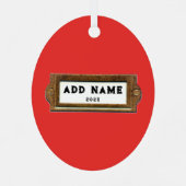 Ornement En Métal Racquetball Noël Keepsaké (Verso)