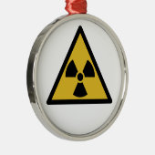 Ornement En Métal Radiation Warning Symbol (Radioactive Danger) (Droite)
