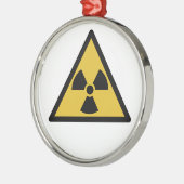 Ornement En Métal Radiation Warning Symbol (Radioactive Danger) (Gauche)