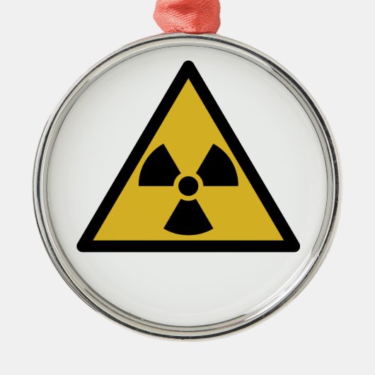 Ornement En Métal Radiation Warning Symbol (Radioactive Danger) (Devant)