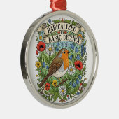 Ornement En Métal Radicalized by Basic Decency Aesthetic Art Bird (Droite)