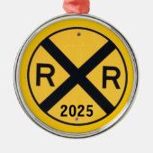 Ornement En Métal Railroad Crossing (Devant)