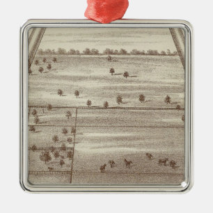 Ornement En Métal Ranch d'Oakdale