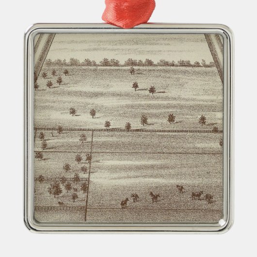 Ornement En Métal Ranch d'Oakdale (Devant)