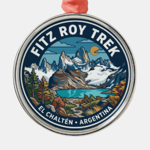 Ornement En Métal Randonnée Fitz Roy El Chaltén Argentine