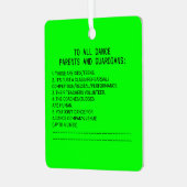 Ornement En Métal Rappel aux parents de danse Banana Lime (Avant gauche)