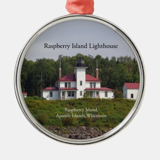 Ornement En Métal Raspberry Island Lighthouse (Devant)