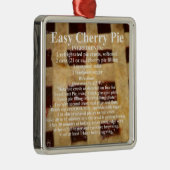 Ornement En Métal Recette de tarte cerise (Droite)