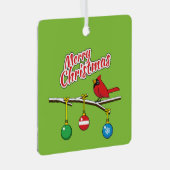 Ornement En Métal Red Cardinal on Christmas (Avant droite)