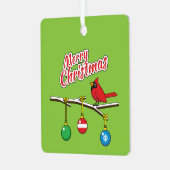 Ornement En Métal Red Cardinal on Christmas (Avant gauche)