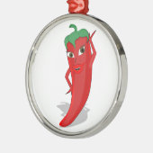 Ornement En Métal Red Hot Pepper Diva (Gauche)