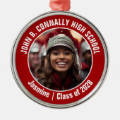 Ornement En Métal Red Marching Band Photo Lycée Noël (Devant)