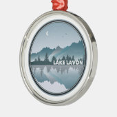 Ornement En Métal Réflexion du lac Lavon Texas (Gauche)