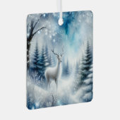 Ornement En Métal Reindeer Forêt de Noël enchantée (Avant droite)