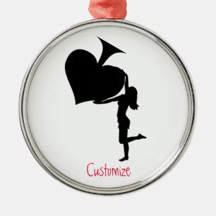 Ornement En Métal Reine des pique tenant de l'As noir Thunder_Cove