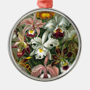 Ornement En Métal rendez-vous romantique fleurs de mariée orchidées