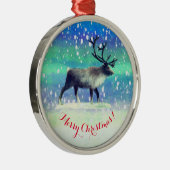 Ornement En Métal Rennes en hiver (Droite)