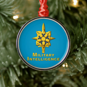 ORNEMENT EN MÉTAL RENSEIGNEMENT MILITAIRE