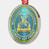 ORNEMENT EN MÉTAL RENSEIGNEMENT MILITAIRE (Gauche)