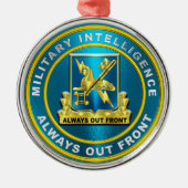 ORNEMENT EN MÉTAL RENSEIGNEMENT MILITAIRE (Devant)