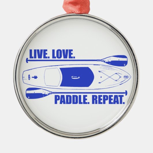 Ornement En Métal Répéter la pagaie d'amour en direct (Devant)