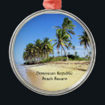 Ornement En Métal République Dominicaine Plage Bavaro<br><div class="desc">Dominican Republic Beach Bavaro,  photographe tropical</div>