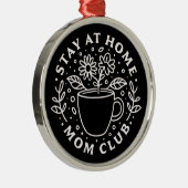 Ornement En Métal Restez à la maison mère club SAHM équipe (Droite)