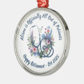 Ornement En Métal Retraite personnalisée des infirmières (Gauche)