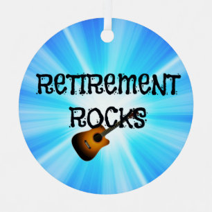 Ornement En Métal Retraite Rocks--conception de guitare personnalisé