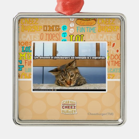 Ornement En Métal Rêver de Cheesburgers (Devant)