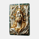 Ornement En Métal Révérence Régale Jésus En Or (Avant gauche)