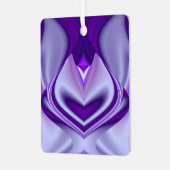 Ornement En Métal Rêves arc-en-ciel à fleurs violettes (Avant gauche)