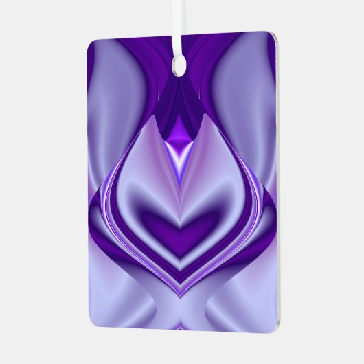 Ornement En Métal Rêves arc-en-ciel à fleurs violettes (Avant gauche)