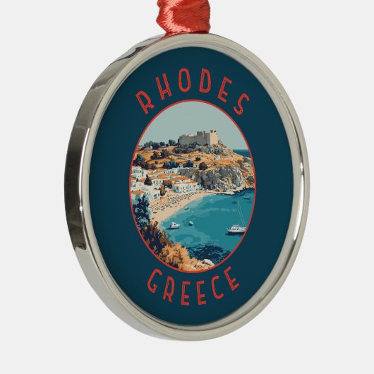 Ornement En Métal Rhodes Grèce Cercle en détresse rétrograde (Droite)