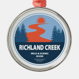 Ornement En Métal Richland Creek Arkansas Rivière Sauvage Et Pittore