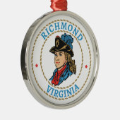Ornement En Métal Richmond Virginia Colonial (Droite)