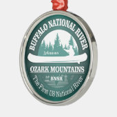 Ornement En Métal Rivière nationale de Buffalo (canot) (Gauche)